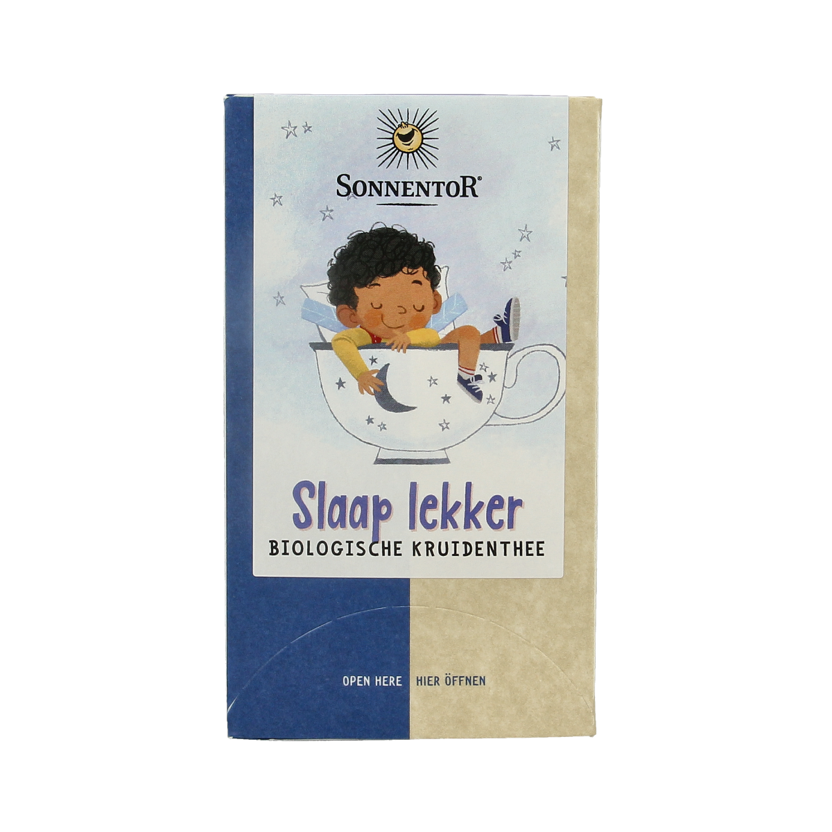 Sonnentor Slaap Lekker thee bio in 18 tea bags, herbal sleep remedy, natural tea for relaxation and restful sleep.