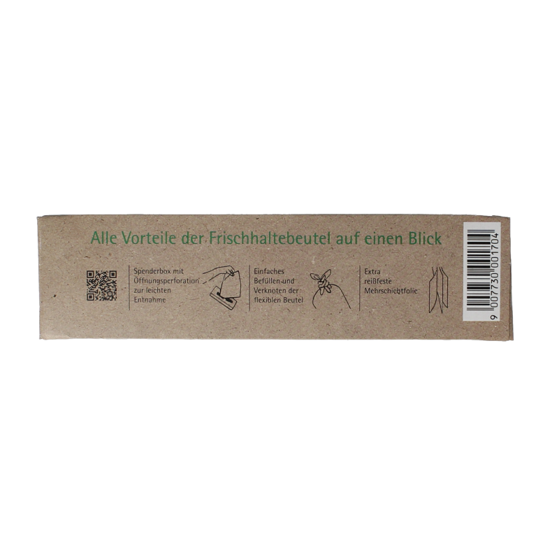 Biomat Natura compostable lunchzak 6L, set of 20 biodegradable trash bags for household use.