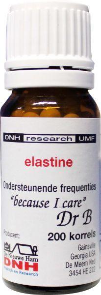 DNH Elastine 242 herbal supplement capsules, 200 pieces, in a clear container with label showing product details.