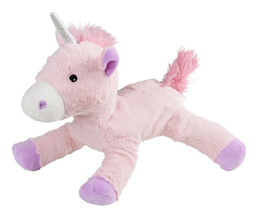 Warmies unicorn plush toy, soft stuffed animal from Warmies, ideal for cuddling and comfort, in a colorful design.
