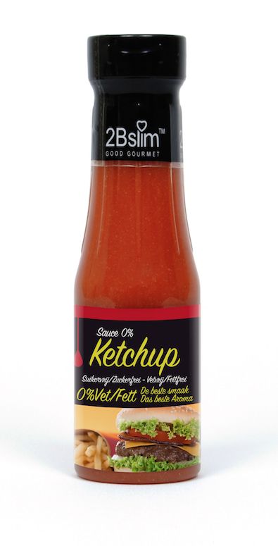 Bottle of 2bslim Ketchup, 250ml, a popular sauce and condiment in the Sauzen en Smaakmakers category, with red ketchup visible.