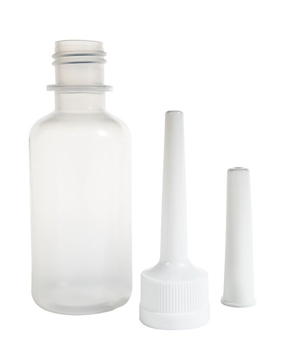 Blockland Clysmaflacon BP 60ml LDPE natural screw cap, 50 pack of packaging bottles, plastic medical-style containers