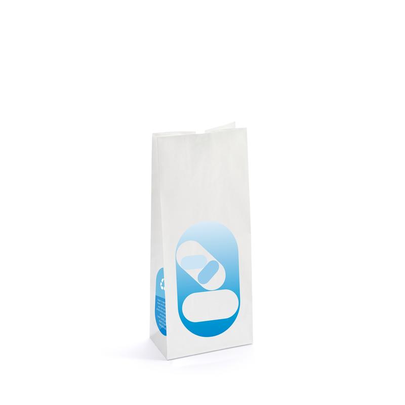 Brocacef Zak blokbodem verpakkingsmateriaal, 60g, 80 x 50 x 220 mm, met duimgat, in een stapel van 1000 stuks