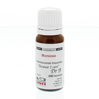 DNH Moniosa 200 kruidenpreparaten supplement bottles, natural herbal supplement by DNH for wellness.