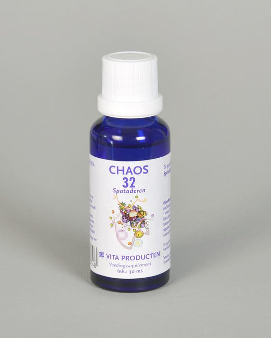 Vita Chaos 32 spataderen herbal remedy in a 30ml bottle, natural herbal preparation for vein health.
