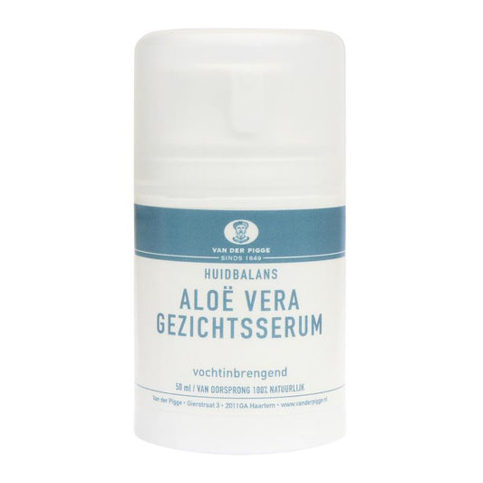 van der Pigge Huidbalans gezichtsserum met aloe vera in 50ml, huidverzorging voor een verzorgde en gehydrateerde huid