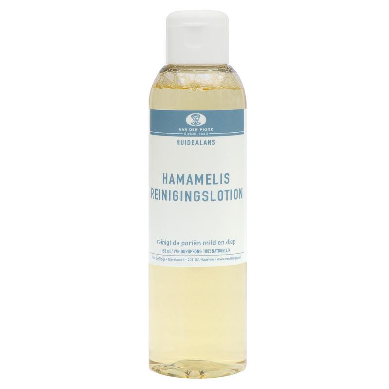 van der Pigge Huidbalans reinigingslotion met hamamelis in 150 ml, gezichtsverzorging voor een frisse huid