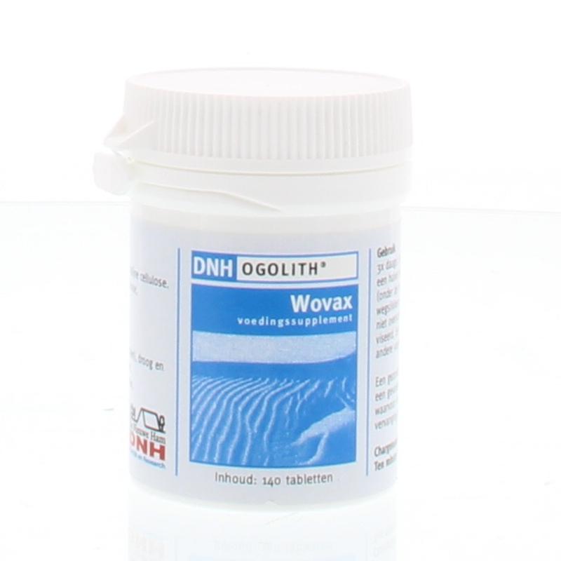 DNH Wovax ogolith herbal supplement in tablet form, from DNH Kruidenpreparaten line, shown in the image.