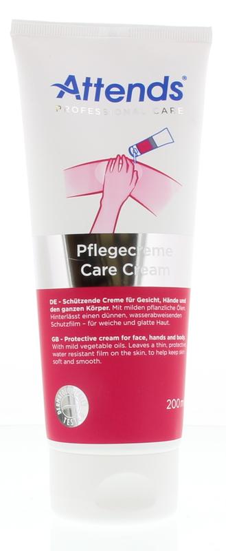 Attends Care incontinent cream in 200ml tube, featuring a white and blue packaging with the product label and applicator tip.