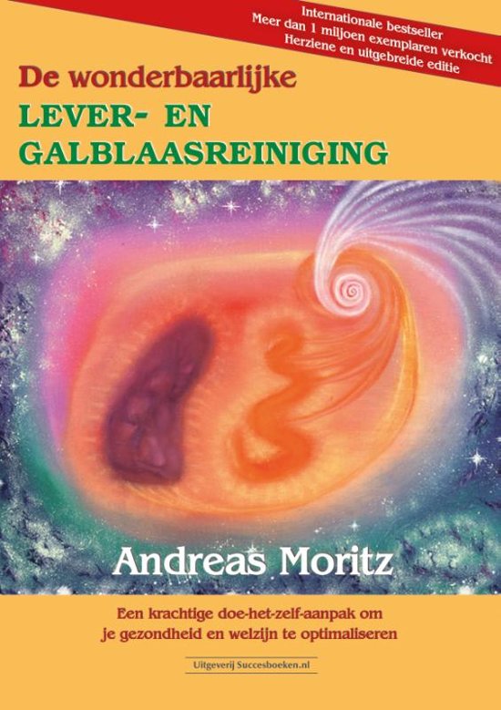 Succesboeken De wonderbaarlijke lever en galblaas reiniging boek cover with title and author text, in a clean, professional design.