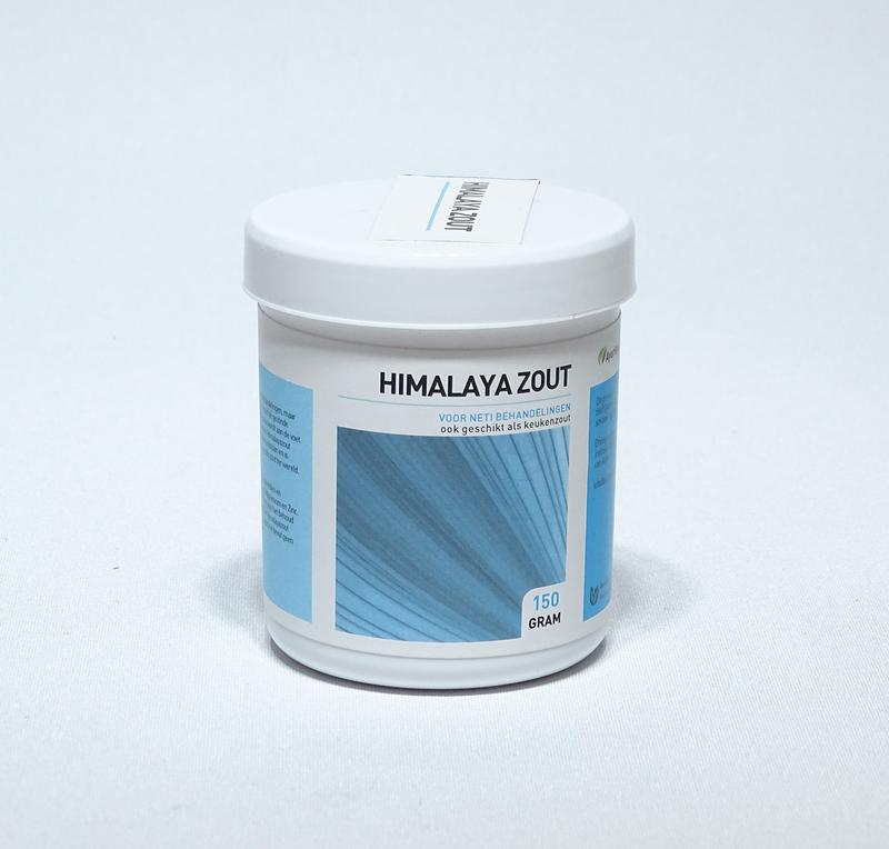 Ayurveda Health Himalayazout for nasal care and inhalation, 150g, natural pink Himalayan salt in a clear jar.