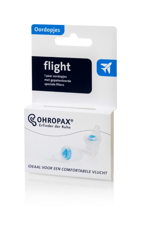 Ohropax Filter flight hearing protection earplugs, pair, soft foam ear protection for noise reduction.