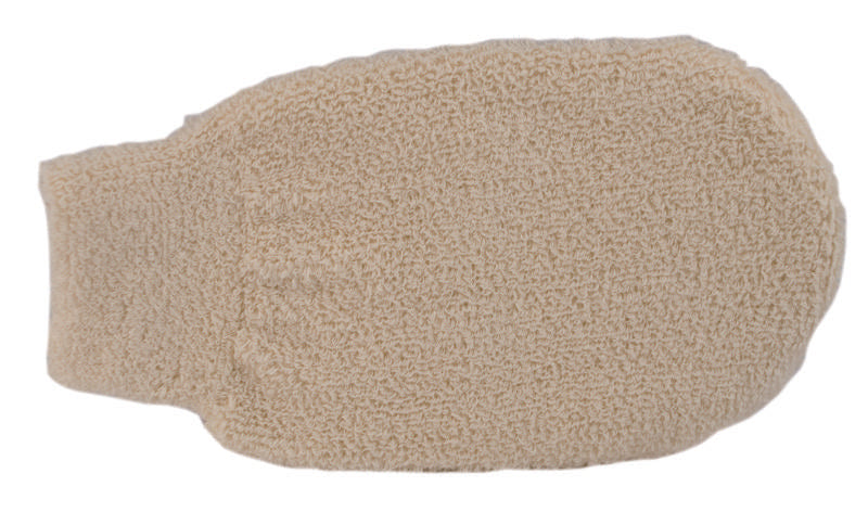 Naturalex Donum bio cotton hand scrubber, soft exfoliating sponge for body cleansing, natural fiber, single piece.