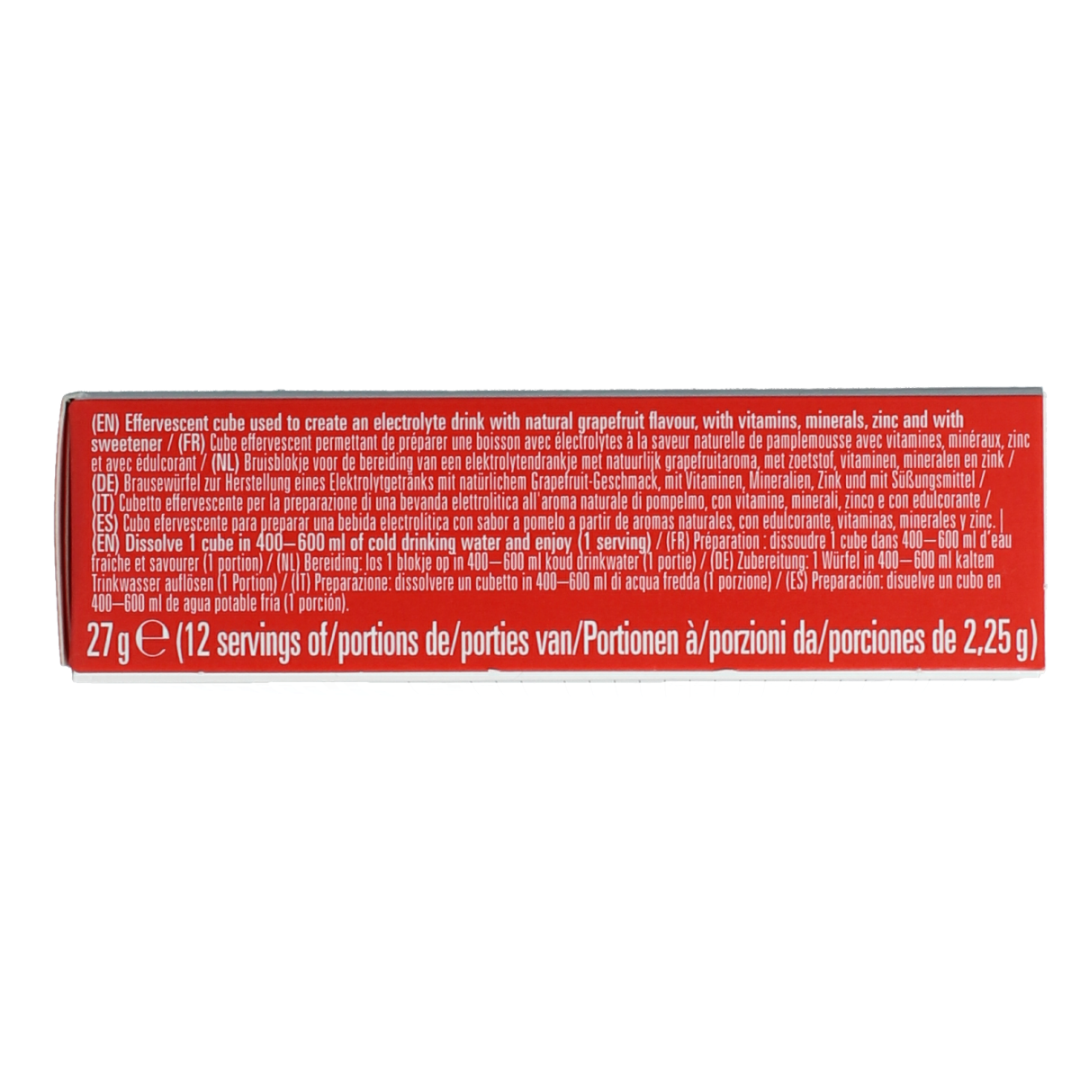 Waterdrop Microlyte grapefruit effervescent tablets for sports nutrition, 12-pack, with vibrant grapefruit flavor and hydration benefits.