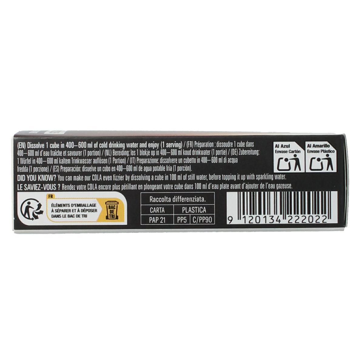 Waterdrop Microdrink Cola flavor packets, 12-piece set, sugar-free drink enhancers in individual sachets.