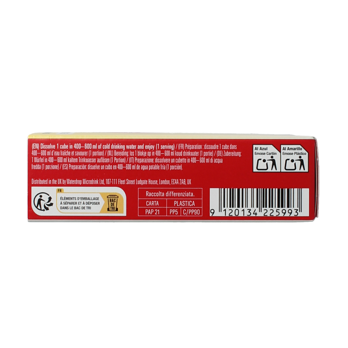 Waterdrop Microdrink apple flavor, 12-pack of drink and juice concentrates, in colorful packaging, for flavoring water and beverages.