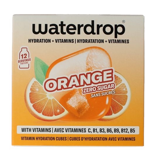 Waterdrop Microdrink Summer Orange flavor, 12 drink tablets in a box, flavorful infusion for water, from the Waterdrop brand.