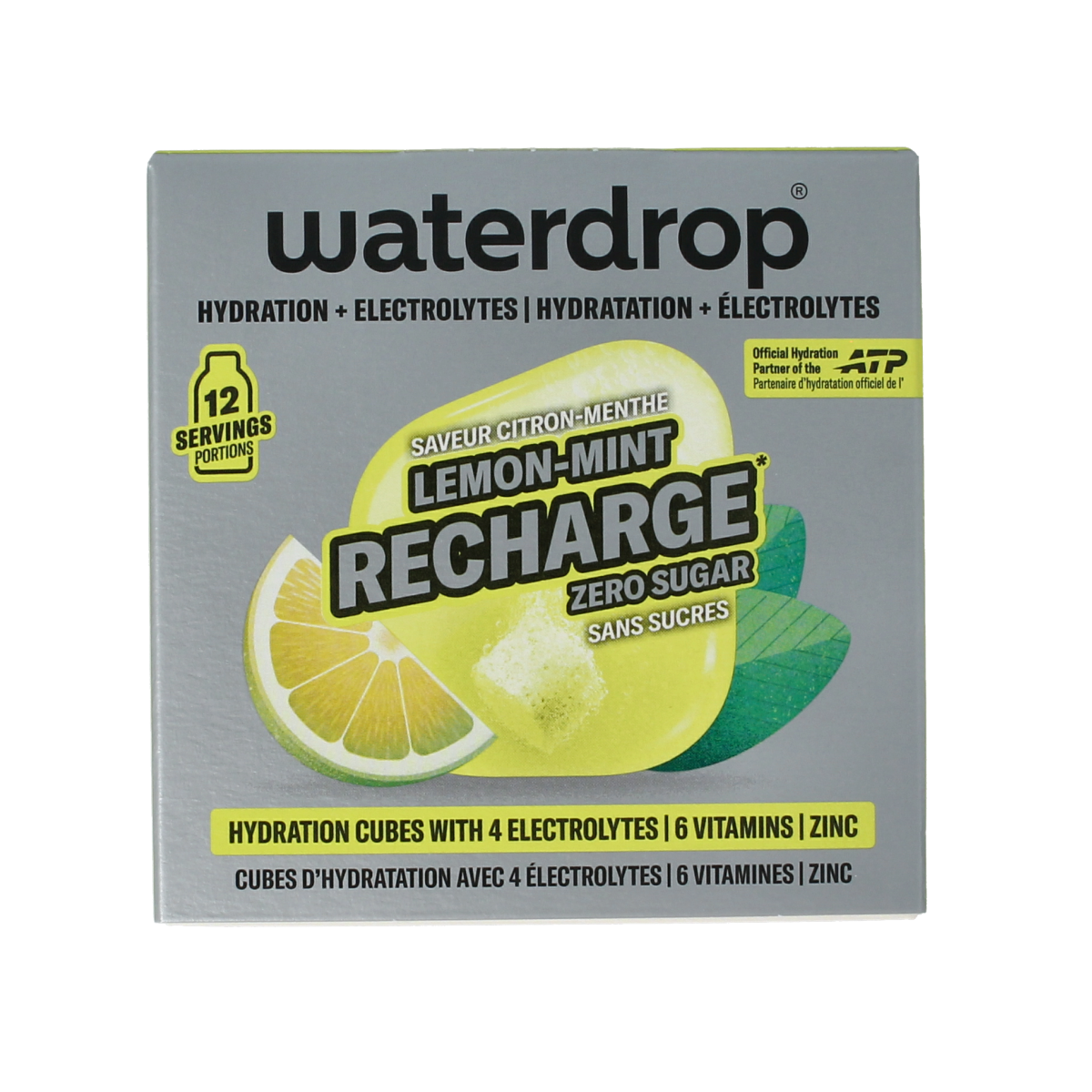 Waterdrop  Microlyte lemon mint 12.00 Stuks