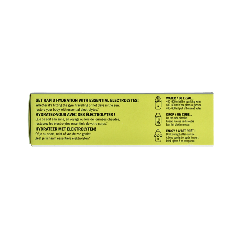 Waterdrop Microlyte Lemon Mint drink tablets in a box of 12, flavored electrolyte powder for hydration.