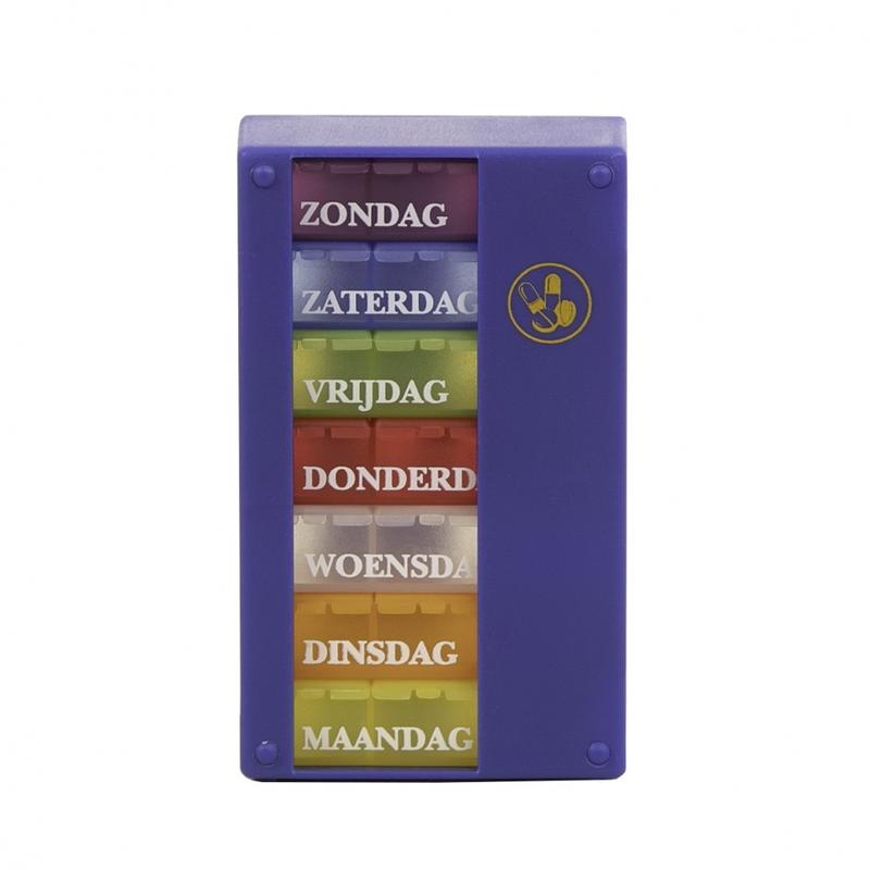 Able 2 Pillenbox 1 week 3 vaks Nederlands 1.00 Stuks
