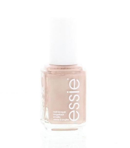 Essie Buy Me a Cameo nail polish bottle, 13.5ml, in clear glass with white cap, showcasing the makeup product.