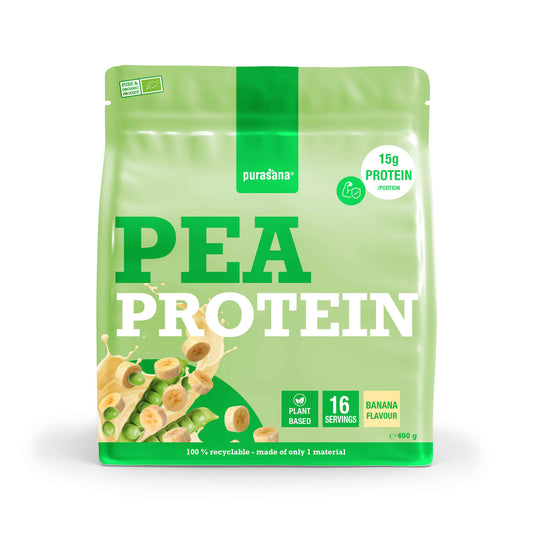 Purasana Plant protein erwt banaan bio 400.00 Gram