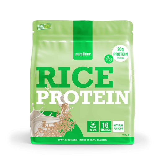 Purasana Plant protein rijst natuurlijk bio 400.00 Gram