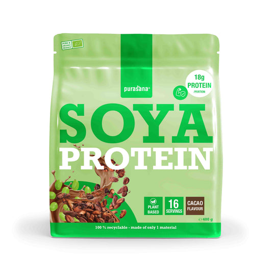 Purasana Plant protein soja cacao bio 400.00 Gram