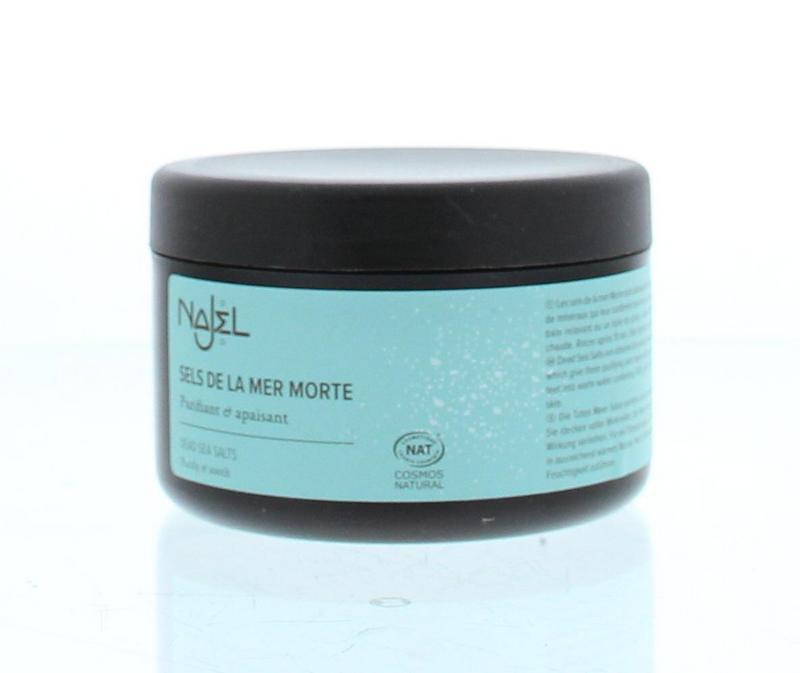 Najel Aleppo Dead Sea Salt Bath and Shower Product, 180g, natural mineral-rich soap for skin cleansing and relaxation.