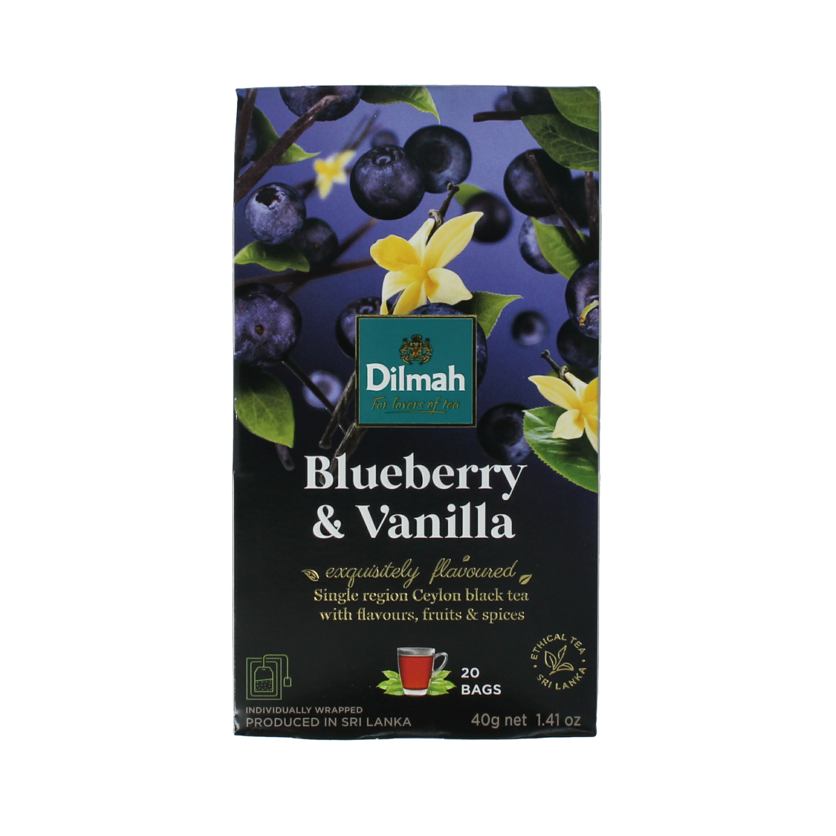 Dilmah Blueberry & vanilla fun tea 20.00 Zakjes