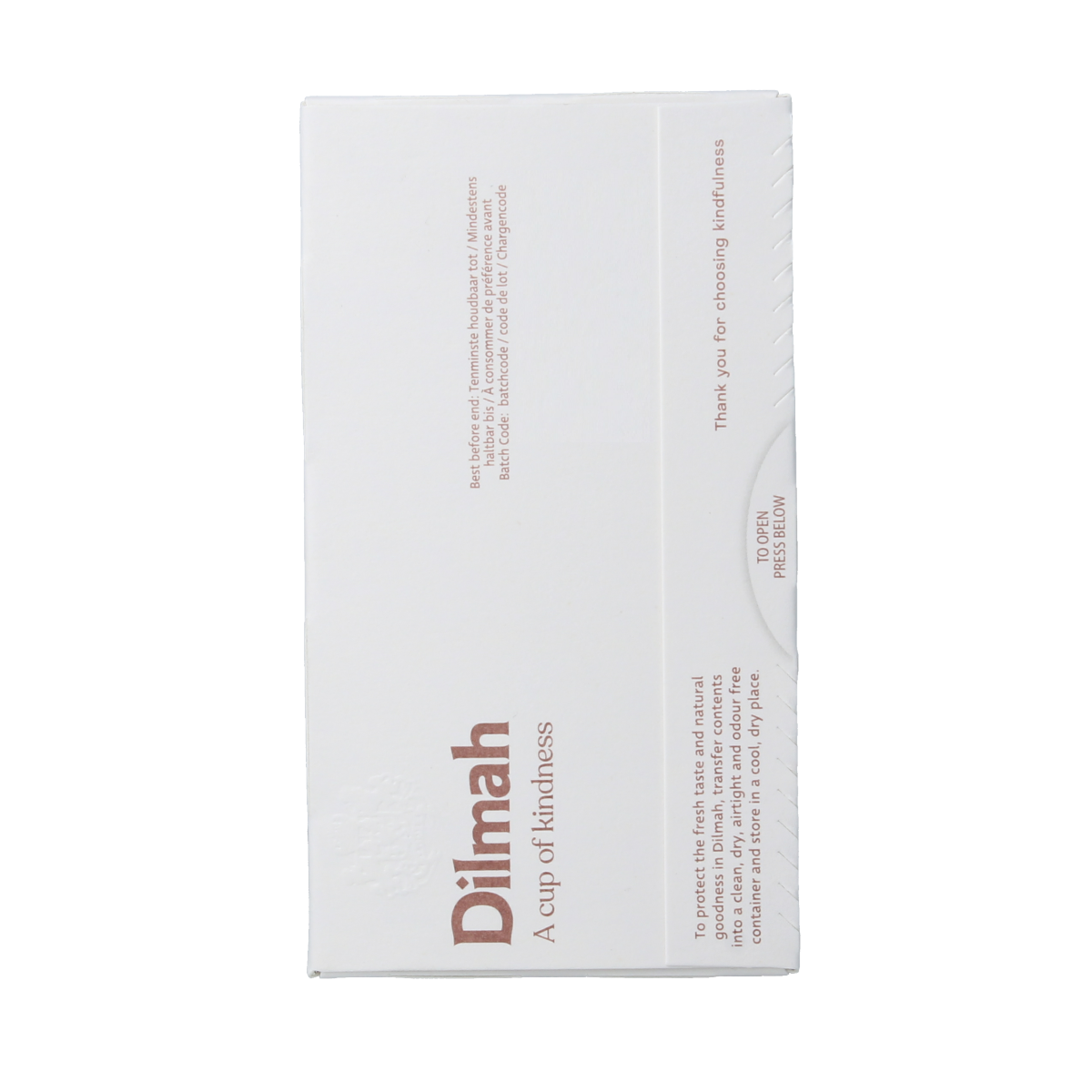 Dilmah Ceylon spice chai tea bio in 20 tea bags, featuring aromatic spices and natural ingredients in a colorful packaging.