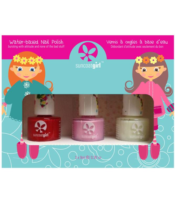 Suncoat Girl Nagellak ballerina beauty 1.00 set of colorful nail polish bottles for kids in a makeup collection.