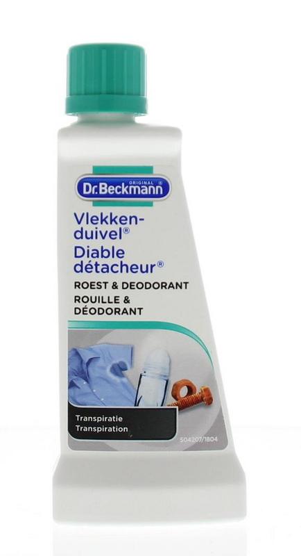 Dr.Beckmann Vlekkenduivel roest en deodorant spray, 50ml, voor het verwijderen van vlekken, roest en geurtjes op wasgoed.