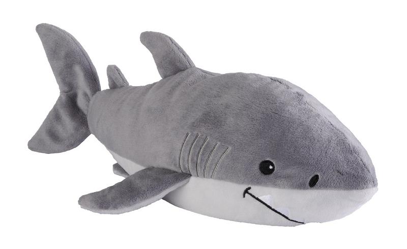 Warmies Haai plush toy, soft stuffed animal from Warmies, designed for comfort and play, with a friendly shark appearance.