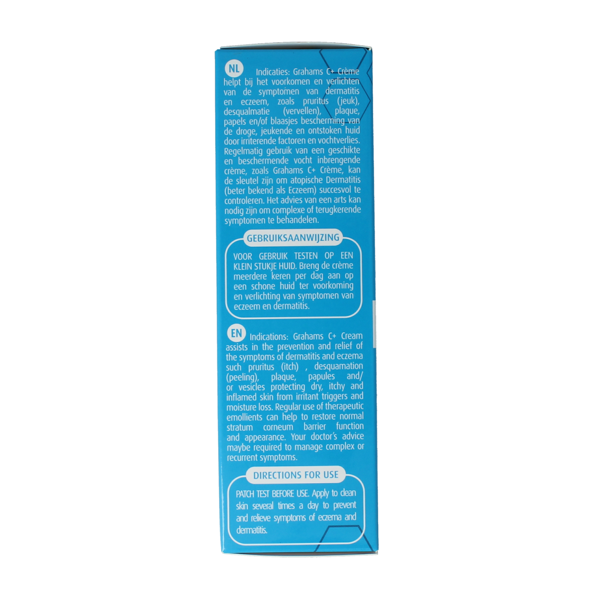 Grahams C+ Creme 120g body care product in a white jar with green accents, featuring the Grahams logo on the label.