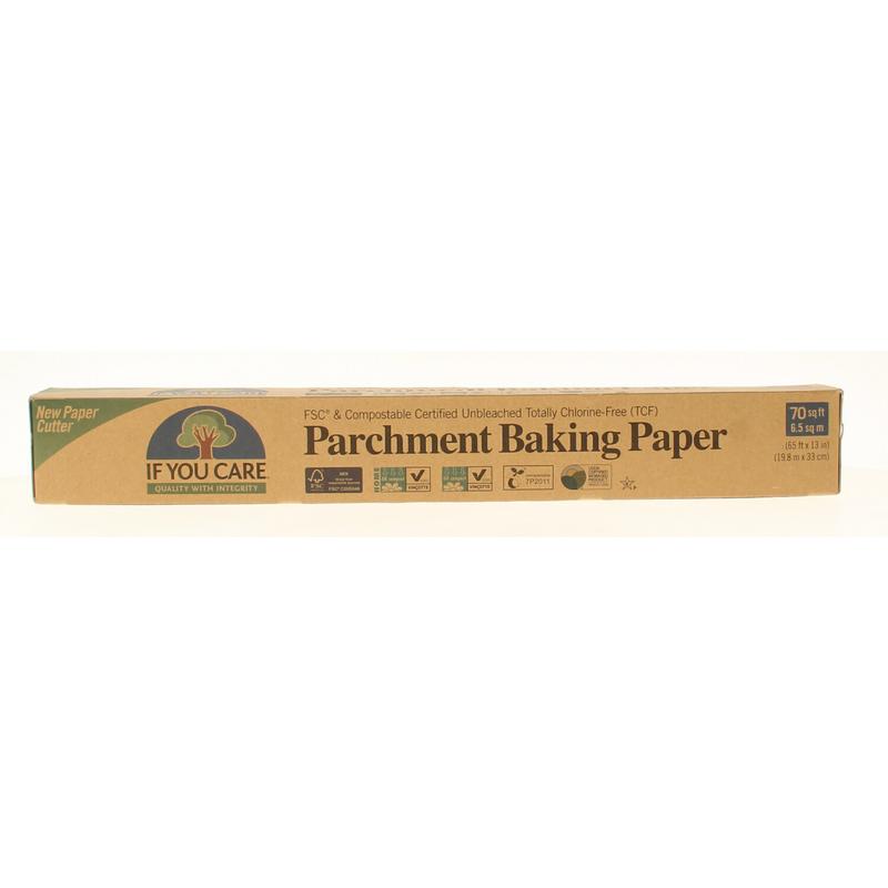 If You Care FSC baking parchment roll for cooking and baking, 1980cm length, natural and eco-friendly kitchen paper.