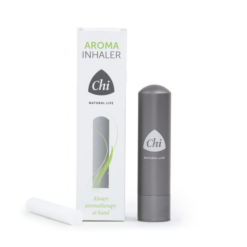 Chi Aroma inhaler for nasal care and inhalation, featuring a compact design and natural ingredients for easy use.