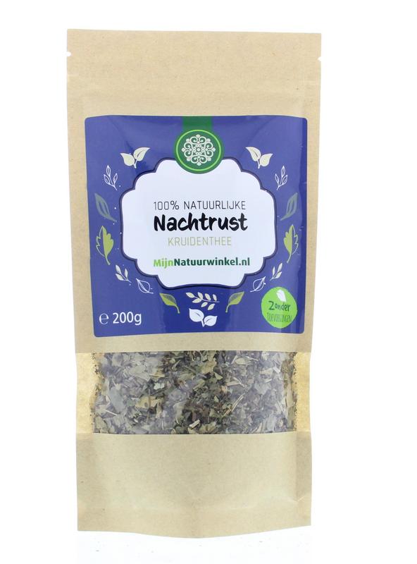MijnNatuurwinkel Nachtrustkruiden in 200g packet, herbal blend for relaxation, part of kruiden, zouten en maaltijdmixen.