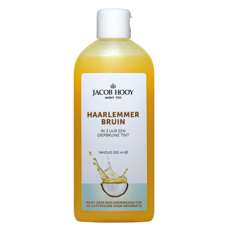 Jacob Hooy Haarlemmerbruin body care bottle, 250ml, with label and cap, designed for personal body care and wellness.