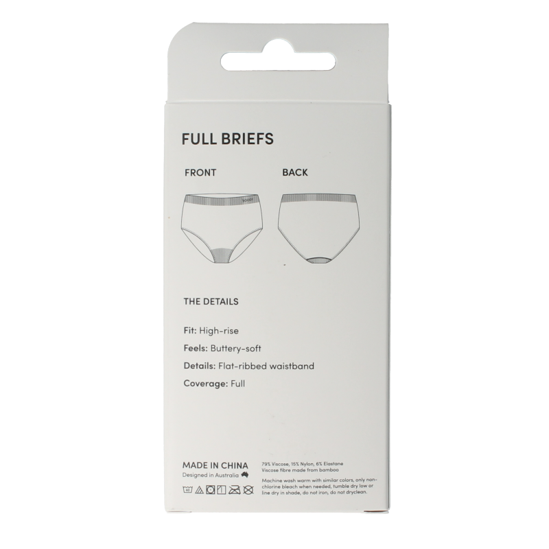 Blush Boody full brief tailleslip women's underwear in size M, soft and comfortable cotton fabric, front view.