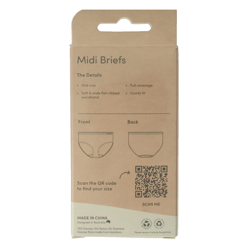Black Boody midi hip slip in size S, made of comfortable, seamless fabric, shown laid flat on a white background.