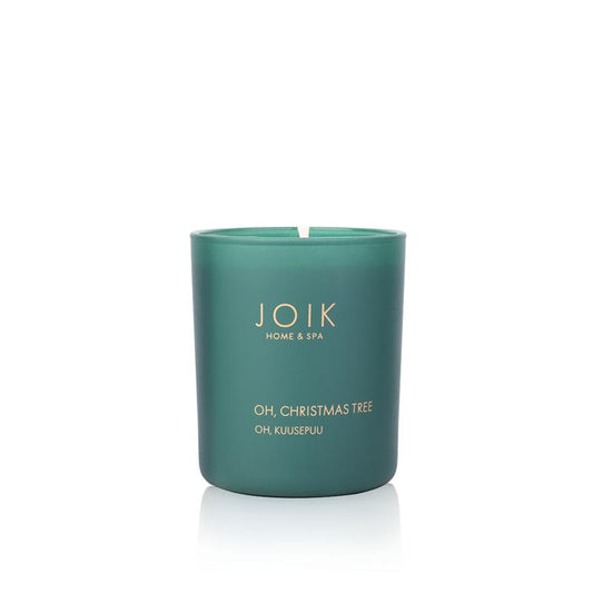Joik Organics soywax candle Oh Christmas in 150g jar, natural scented kaarsen with festive holiday aroma.
