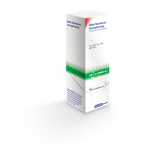 Healthypharm Babydoseerspray nasal spray for babies, 15ml, gentle nasal care and inhalation product for infants.