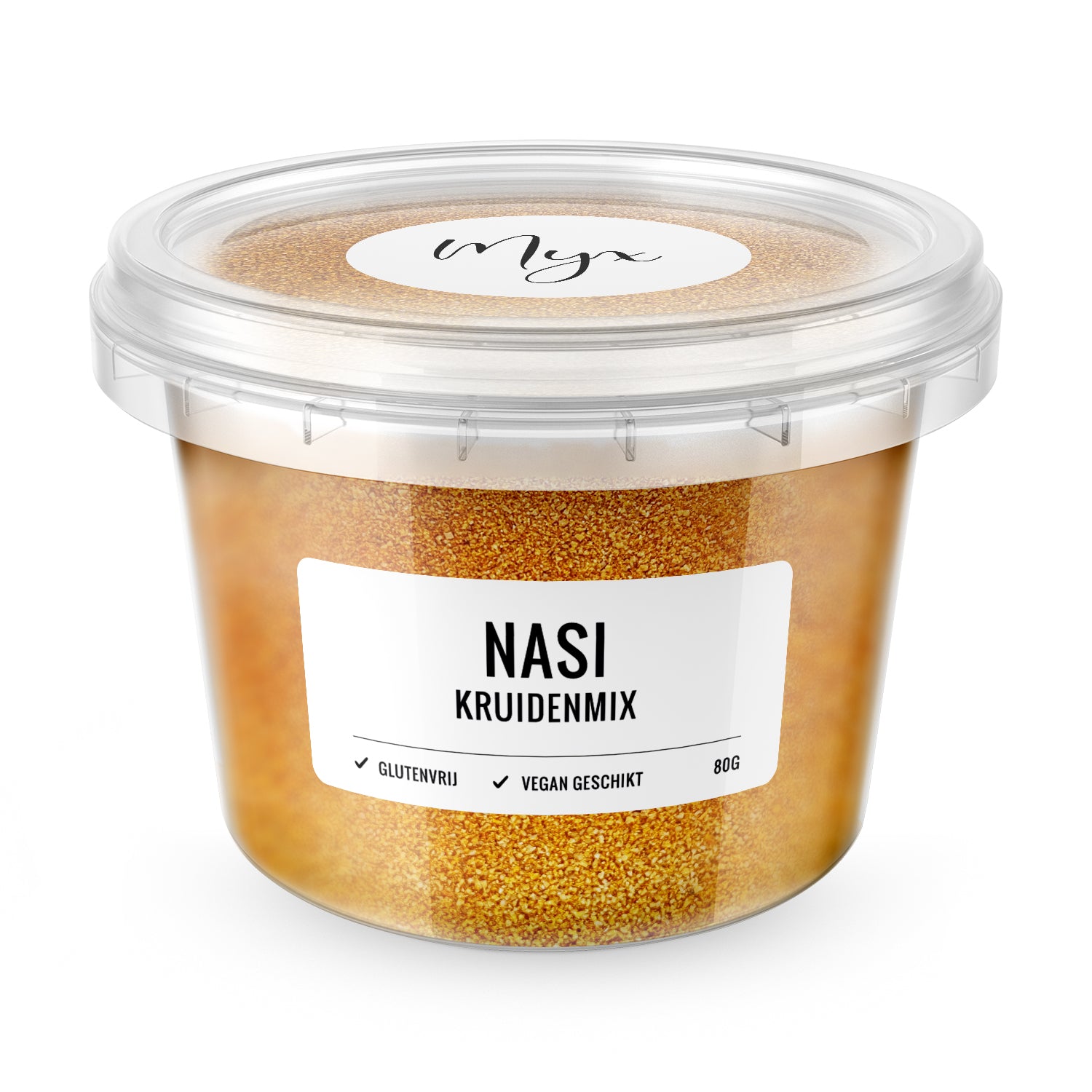 Myx Kruidenmix voor nasi, glutenvrij kruiden- en maaltijdmix, 80 gram, met verse kruiden en specerijen voor nasi gerechten