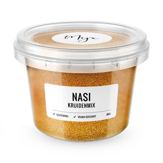 Myx Kruidenmix voor nasi, glutenvrij kruiden- en maaltijdmix, 80 gram, met verse kruiden en specerijen voor nasi gerechten