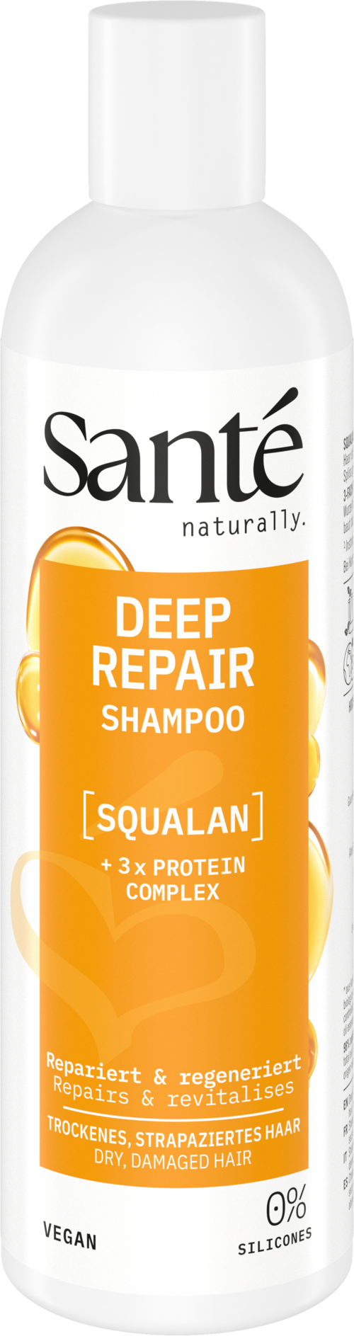 Sante Deep Repair Shampoo with Squalane, 250ml, nourishing hair care product for deep repair and moisture.