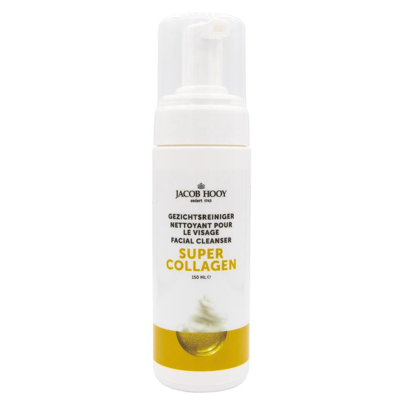 Jacob Hooy collagen facial cleanser in 150ml bottle, gentle skincare product for clean, refreshed skin.