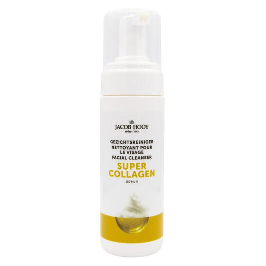 Jacob Hooy collagen facial cleanser in 150ml bottle, gentle skincare product for clean, refreshed skin.