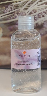Volatile Handverzorging handwash gel in a 125ml bottle with a pump dispenser, featuring a clean, modern design.