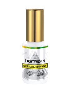Lichtwesen Ik regenereer mezelf energiespray 30ml, a body care spray with natural ingredients, shown in a clear bottle.